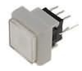 Mikrospínač 1-polohové DPDT 0,1A/30VDC THT LED bílá 1,5N