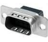 D-Sub PIN: 9 vidlice na kabel Provedení: bez kontaktů A: 16,9mm