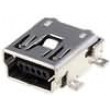 Zásuvka USB B mini na PCB SMT PIN:5 vodorovné Balení: cívka