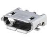 Zásuvka USB B micro na PCB SMT PIN:5 vodorovné