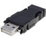 Zástrčka USB A na kabel pájení PIN:4 přímý