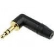 Zástrčka Jack 3,5 mm vidlice stereo, s ochranou kabelu pájení