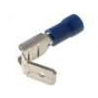 Konektor plochý 6,3mm 0,8mm zásuvka/kolík 1,5-2,5mm2 modrá