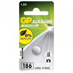 Alkalická knoflíková baterie GP 186F (LR43)