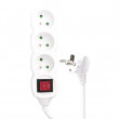 Prodlužovací kabel s vypínačem – 3 zásuvky, 3m, 3× 1,5mm2