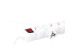Prodlužovací kabel s vypínačem – 5 zásuvek, 3m, 3× 1,5mm2