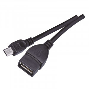 USB kabel 2.0 A/F- micro B/M OTG 15cm