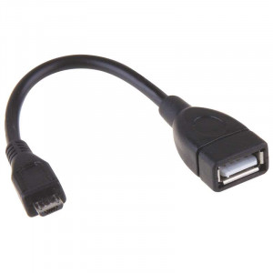 USB kabel 2.0 A/F- micro B/M OTG 15 cm