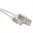 USB kabel 2.0 A/M - C/M 1m bílý