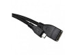 USB kabel 2.0 A/F - micro B/M OTG 15cm černý
