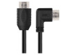 HDMI 2.0 high speed kabel A vidlice - A vidlice 90° 1,5 m