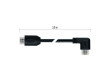 HDMI 2.0 high speed kabel A vidlice - A vidlice 90° 3 m
