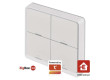 GoSmart Přenosný ovladač scén IP-2004ZW, ZigBee 3.0, 4-tlačítkový