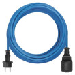 Počasí odolný prodlužovací kabel 20 m / 1 zásuvka / černý / silikon / 230 V / 1,5 mm2