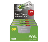 Alkalická baterie GP Super AAA (LR03), 288 ks, display box