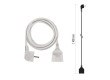 Prodlužovací kabel 1,4 m / 1 zásuvka / bílý / PVC / 1 mm2