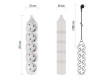 Prodlužovací kabel 2 m / 5 zásuvek / bílý / PVC / 1 mm2