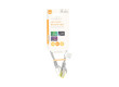 Síťový kabel CAT7 | S / FTP | RJ45 Zástrčka | RJ45 Zástrčka | 0.25 m | Snagless | Kulatý | LSZH | Šedá | Label