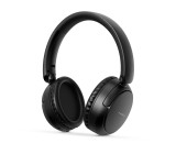 Bezdrátová sluchátka Over-Ear | Maximální doba přehrávání na baterie: 12 hod | Vestavěný mikrofon | Ovládání stiskem | Podpora hlasového ovládání | Ovládání Hlasitosti | Černá