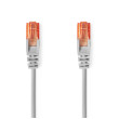 Síťový kabel CAT6 | RJ45 Zástrčka | RJ45 Zástrčka | U/UTP | 0.50 m | Připojení | Kulatý | PVC | Šedá | Label