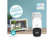 SmartLife Venkovní Kamera | Wi-Fi | Reflektor | 4MP Quad HD 1440p / 2560x1440 | Náklon | IP66 | Max. životnost baterie: 10 Měsíce | Cloudové Úložiště (volitelně) / microSD (není součástí dodávky) | 5 V DC | Se snímačem pohybu | Noční vidění | Bílá