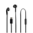 Kabelová Sluchátka | USB-C ™ | Délka kabelu: 1.20 m | Vestavěný mikrofon | Ovládání Hlasitosti | Černá