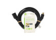 High Speed HDMI™ kabel s Ethernetem | Konektor HDMI ™ | Výstup HDMI™ | 4K@60Hz | ARC | 10.2 Gbps | 3.00 m | Kulatý | PVC | Černá | Label