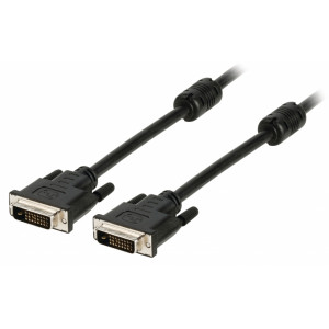 Kabel DVI, 24+1pinová zástrčka DVI-D – 24+1pinová zástrčka DVI-D, 10,0 m, černý