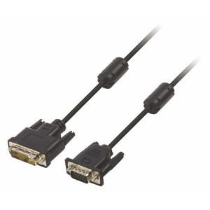 Kabel DVI – VGA, 12+5pinová zástrčka DVI-A – zástrčka VGA, 10,0 m, černý