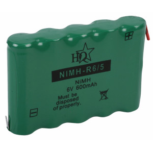 Battery pack NiMH 6.0 V 600 mAh