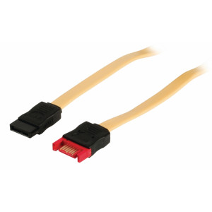 Prodlužovací datový kabel SATA, 6 Gb/s, 7-pinová zásuvka SATA - 7-pinová zástrčka SATA, 0,50 m, žlutý