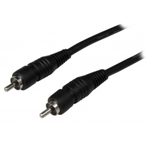 Digitální audio kabel RCA, zástrčka RCA - zástrčka RCA, 0,50 m, černý