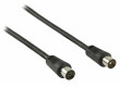 Koaxiální anténní kabel koaxiální zástrčka – koaxiální zásuvka 10,0 m, černý
