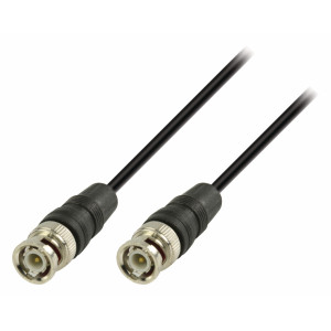 BNC kabel s konektory BNC zástrčka –BNC zástrčka 3,00 m, černý