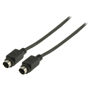S-Video video kabel s konektory S-Video zástrčka – S-Video zástrčka 3,00 m černý
