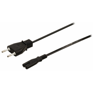 Napájecí kabel s italskou zástrčkou a konektorem IEC-320-C7, délka 5 m, černý