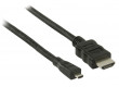 High Speed HDMI Kabel s Ethernetem HDMI Konektor - HDMI Micro Konektor, 2,00 m, černý