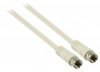Anténní kabel F zástrčka – F zástrčka 15,0 m, bílý