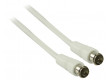 Anténní kabel F-quick zástrčka – F-quick zástrčka 10,0 m, bílý
