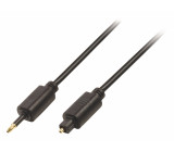 Digitální audio kabel Toslink, zástrčka Toslink - optická zástrčka 3,5 mm, 2,00 m, černý