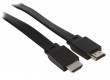 Plochý High Speed HDMI Kabel s Ethernetem HDMI Konektor - HDMI Konektor 2,00 m, černý