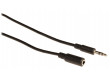 Prodlužovací stereo audio kabel s jackem, zástrčka 3,5 mm - zásuvka 3,5 mm, 10,0 m, černý