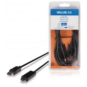 Kabel, zástrčka DisplayPort - konektor HDMI, 3,00 m, černý