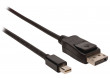 Kabel, zástrčka mini DisplayPort - zástrčka DisplayPort, 1,00 m, černý