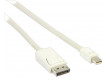 Redukční kabel mini DisplayPort, zástrčka mini DisplayPort - zástrčka DisplayPort, bílý, 2,00 m