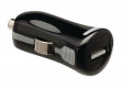 USB nabíječka, USB A zásuvka – 12 V konektor do automobilu, černá 2.1A