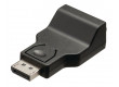 DisplayPort adaptér, zástrčka DisplayPort – VGA zásuvka, černý