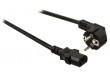 Napájecí kabel úhlovou zástrčkou Schuko a konektorem IEC-320-C13, délka 10 m, černý
