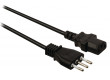 Napájecí kabel s italskou zástrčkou a konektorem IEC-320-C13, délka 3 m, černý