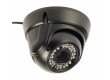 Bezpečnostní kamera s kopulovým krytem a varifokálním objektivem, černá